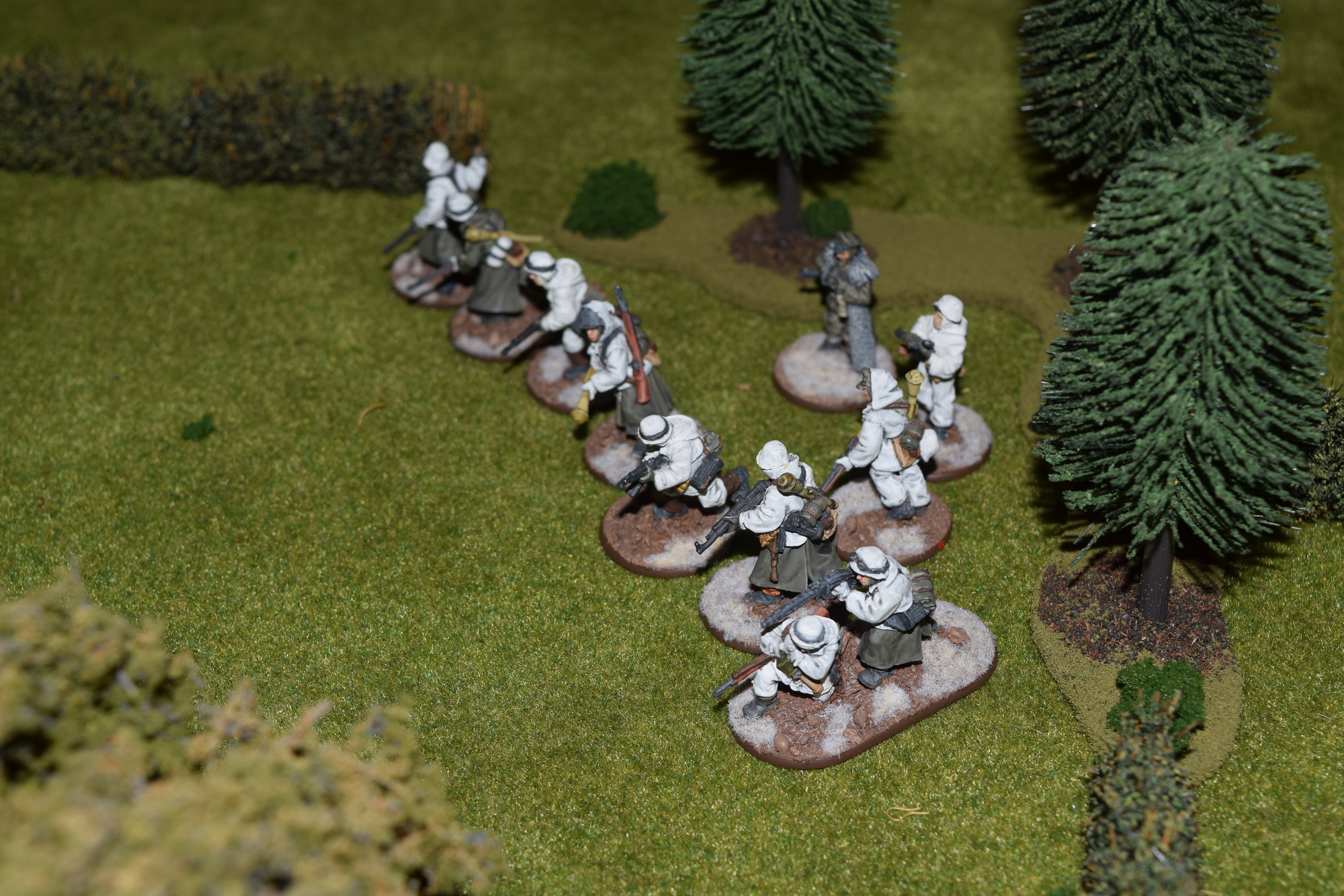 German Infantry deploy.