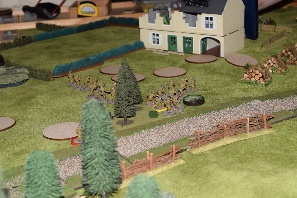 British Infantry Advance on the objective