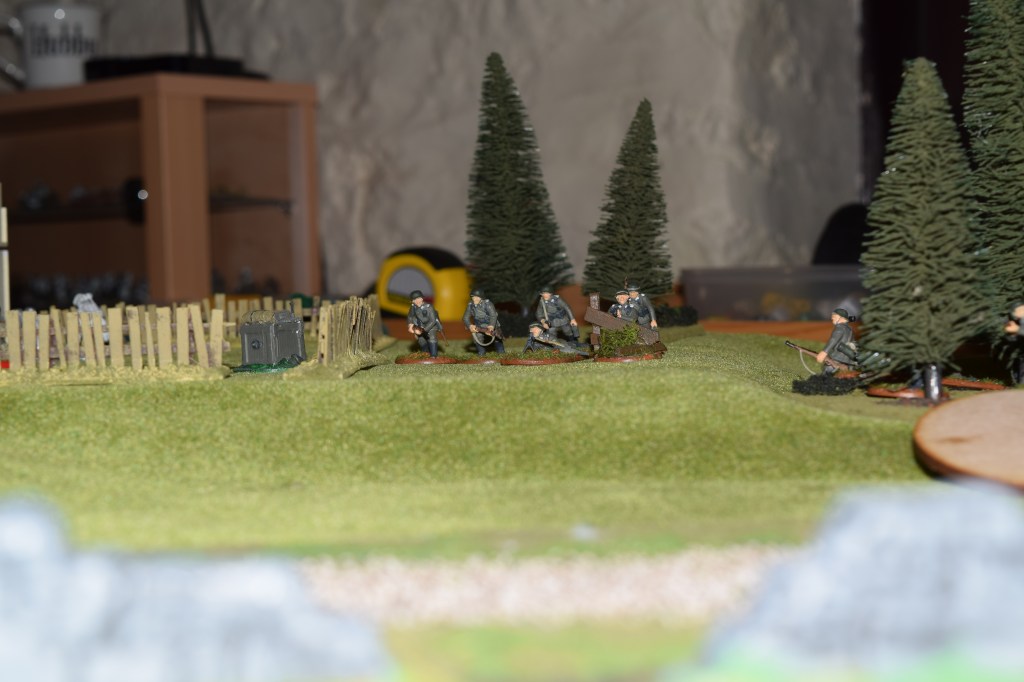 German Grenadiers take up positions.