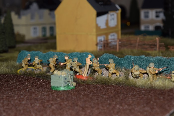 British Infantry deploy
