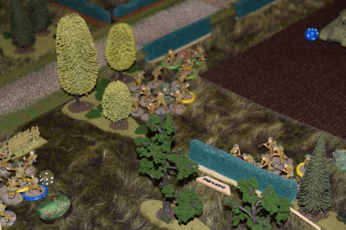 British Infantry deploy - left flank