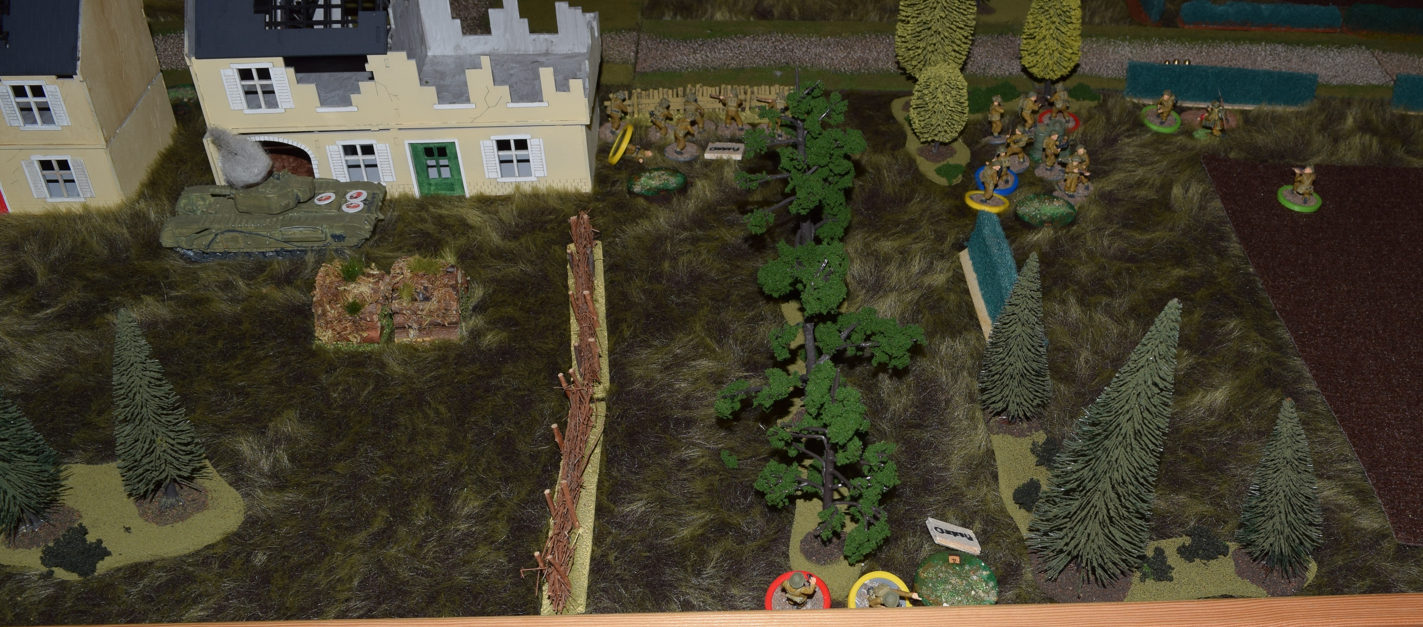 The British start to fall back.