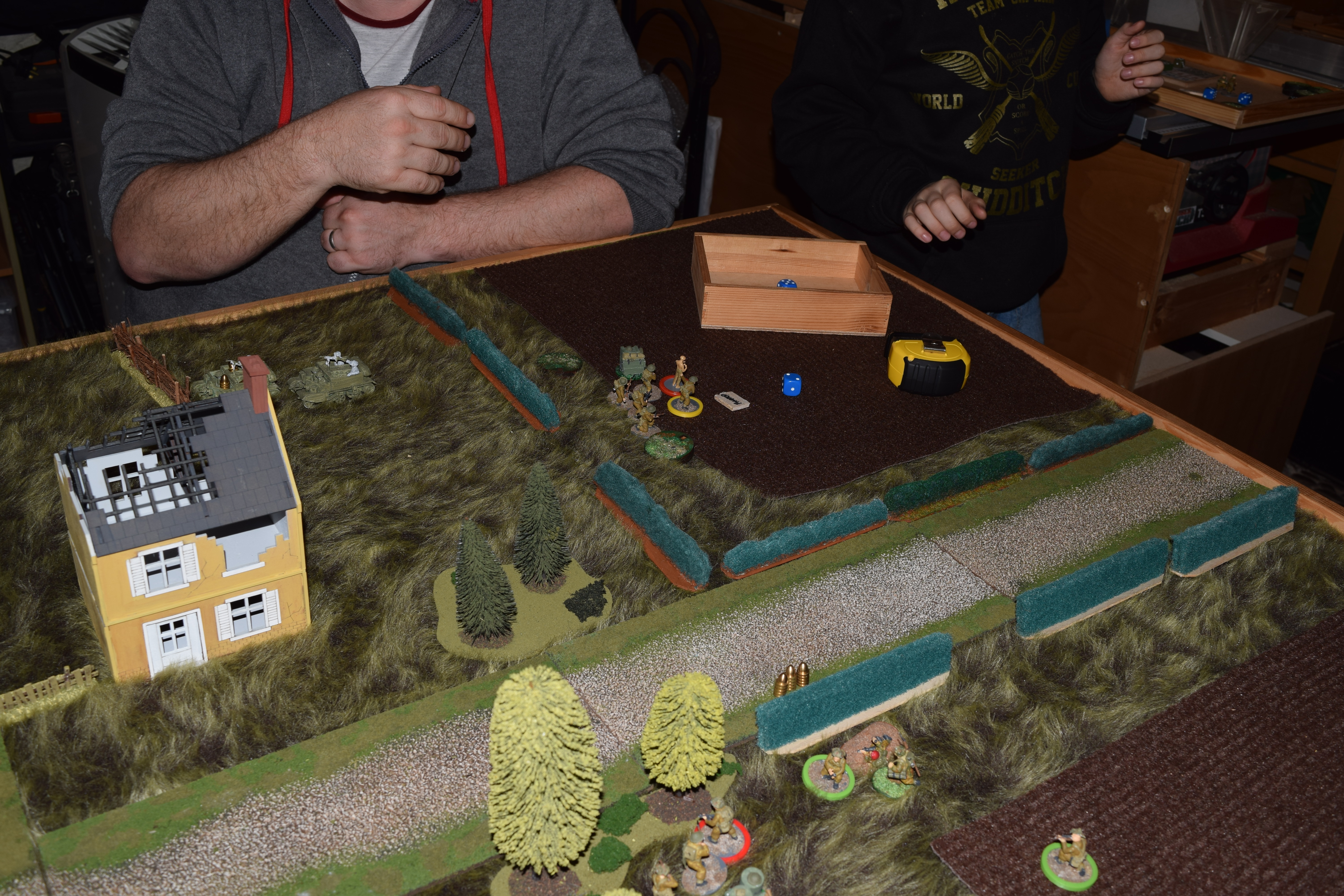 The Left flank falls back