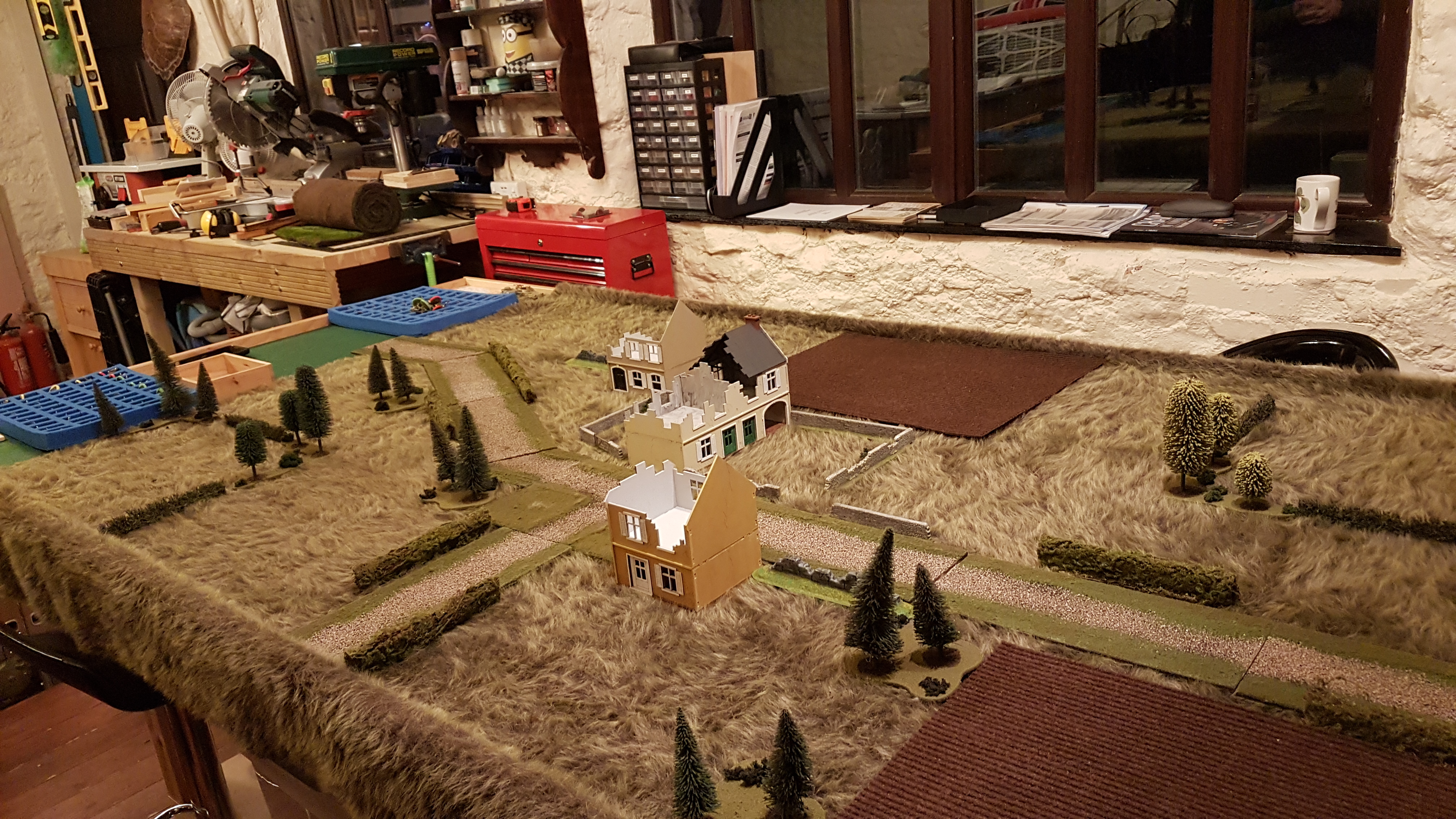 Table setup for game of Chain of Command, 13/03/19