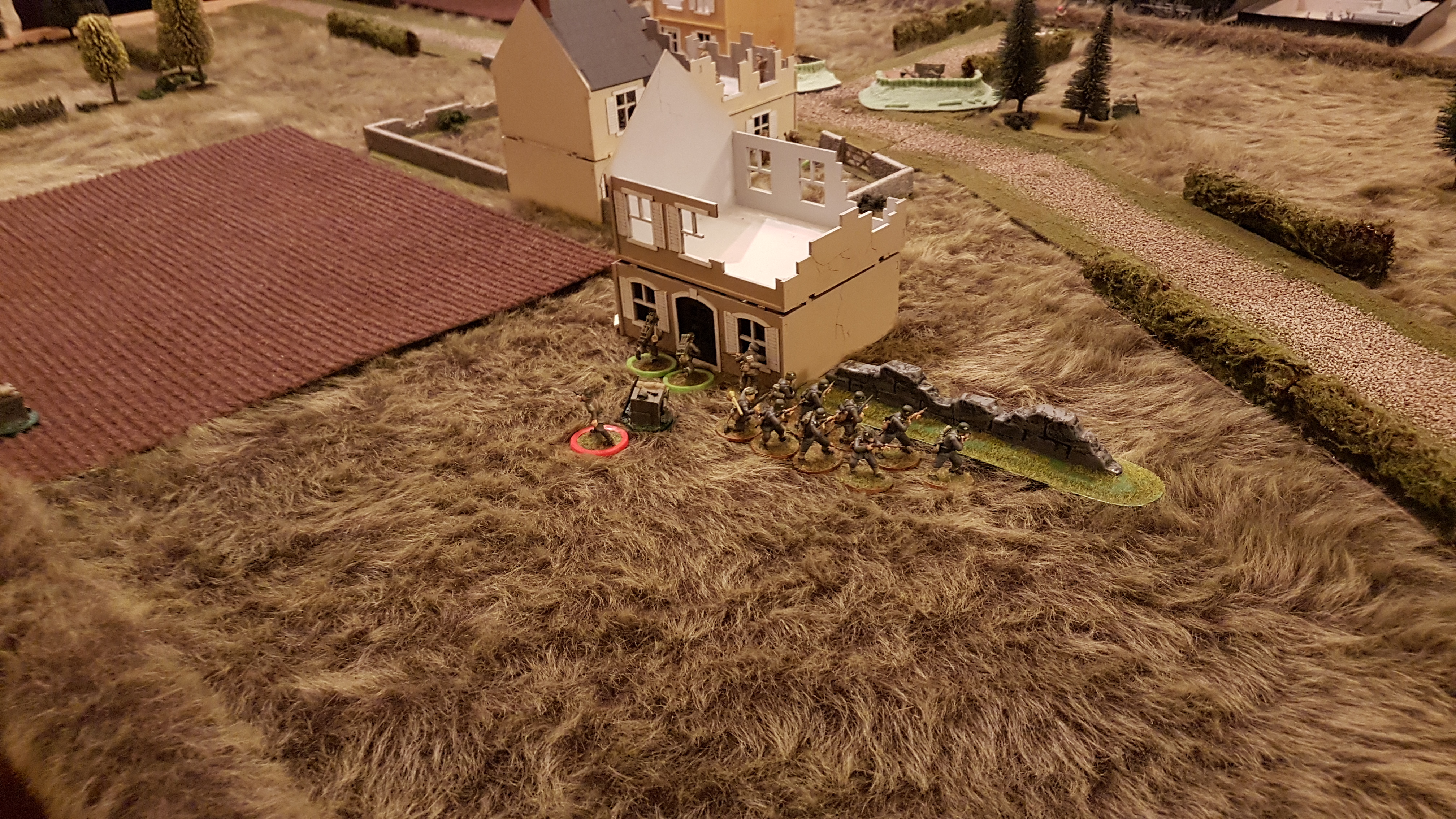 German Infantry deploy on to the table
