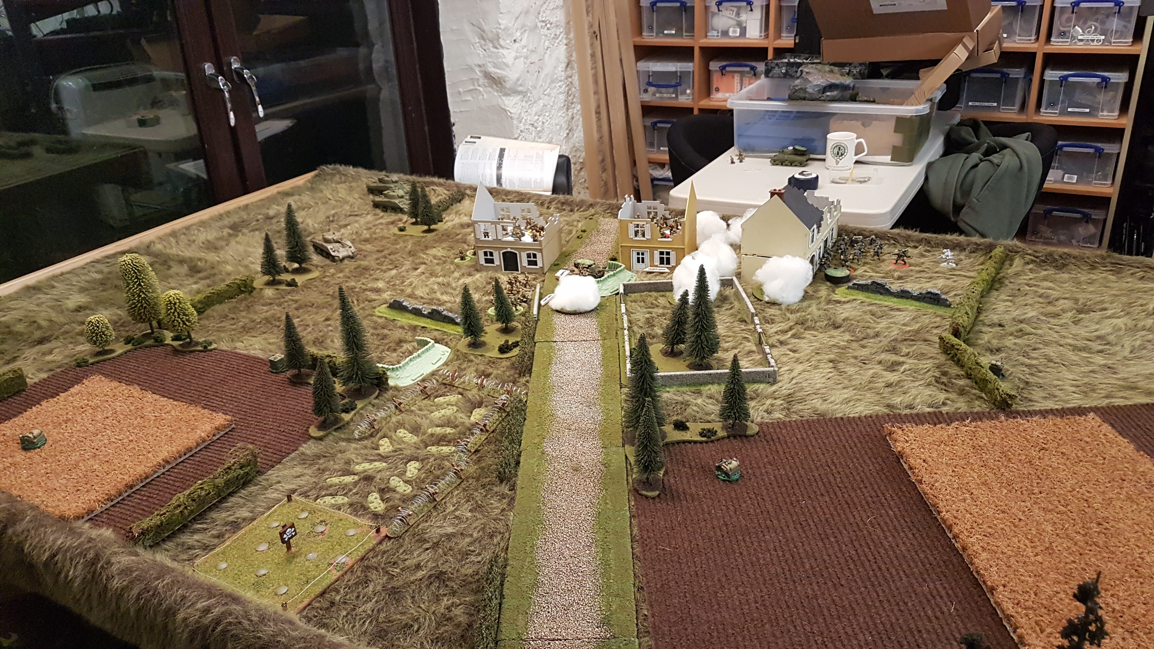 17 Pound Anti Tank Gun deploys.