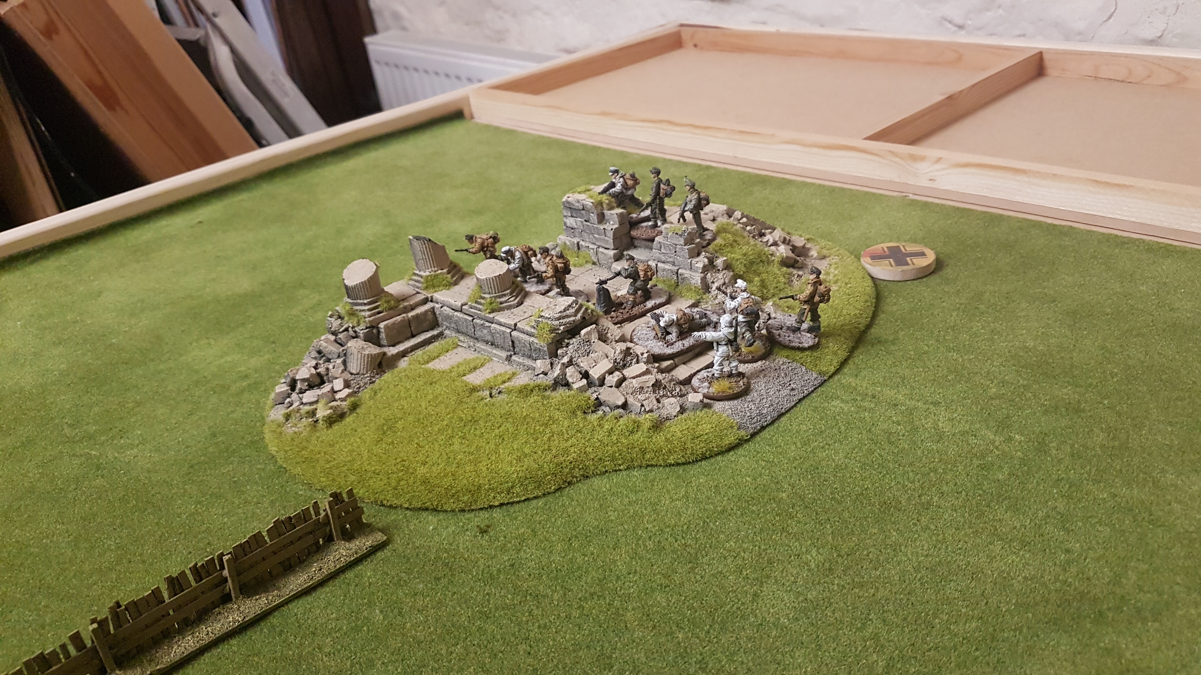 One of the German Sl's moves to the right flank to take command.