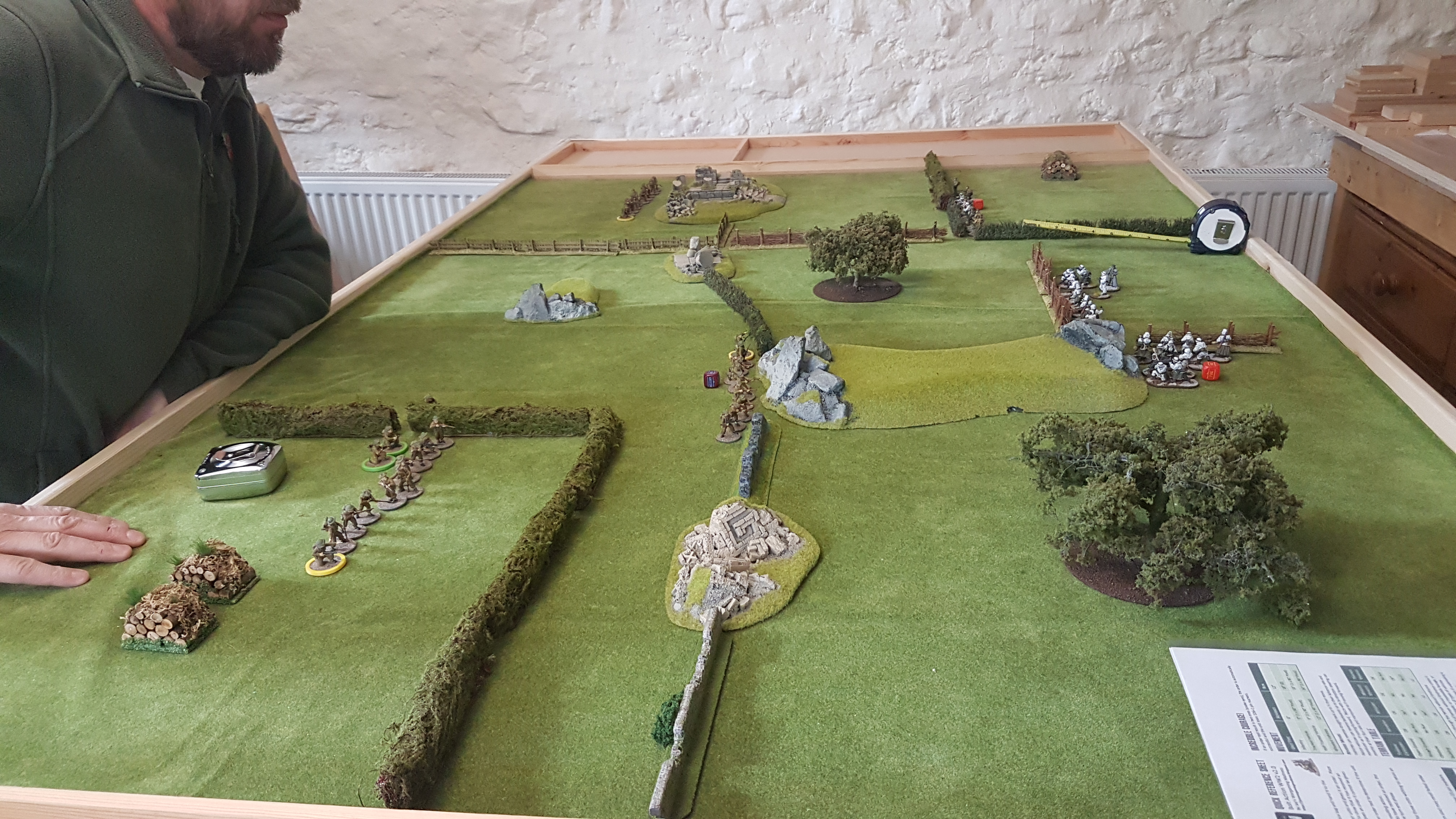 Turn two see's the Germans redeploy their left flank to the centre.