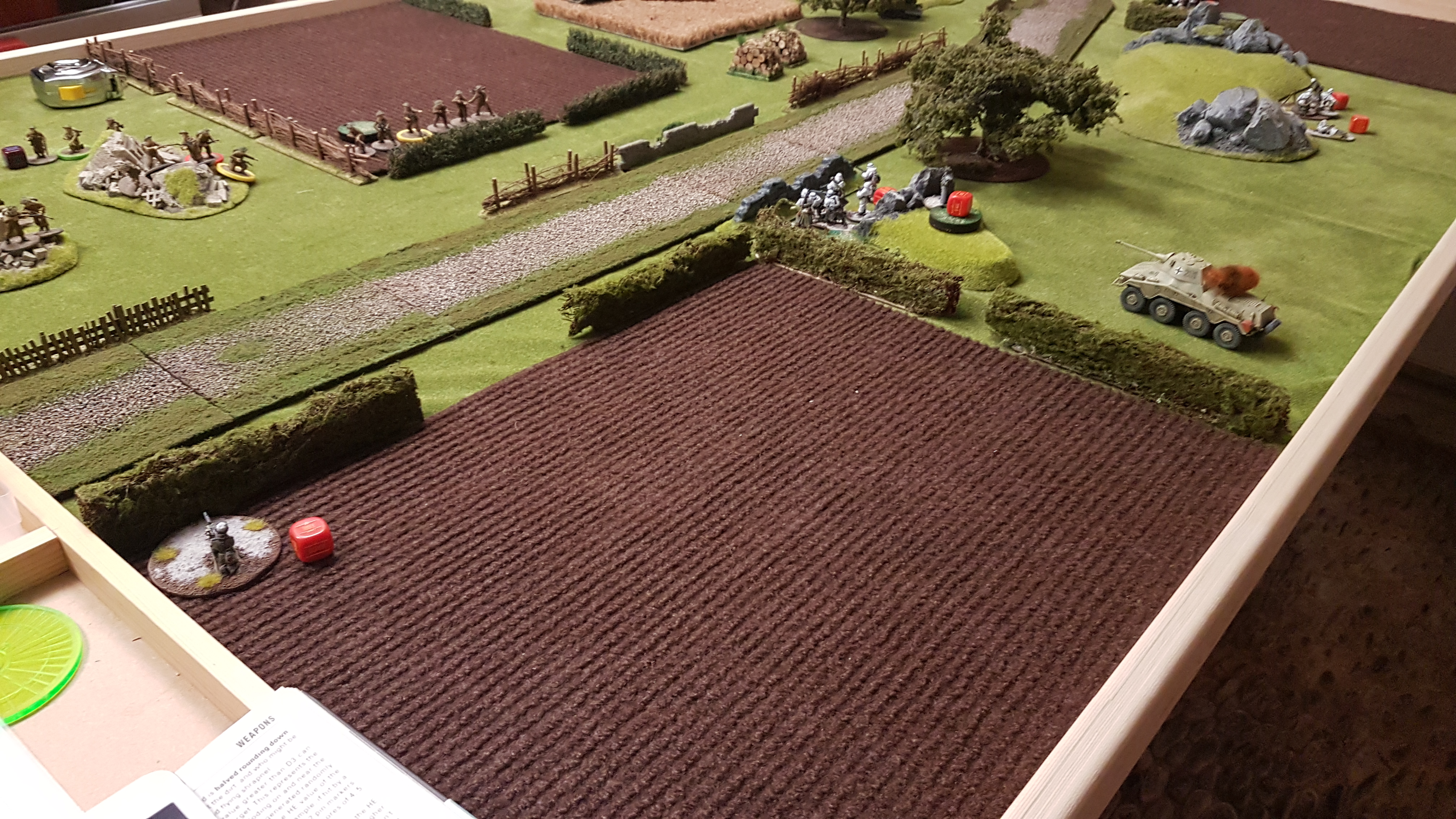 The German MMG returns fire before it is wiped out!