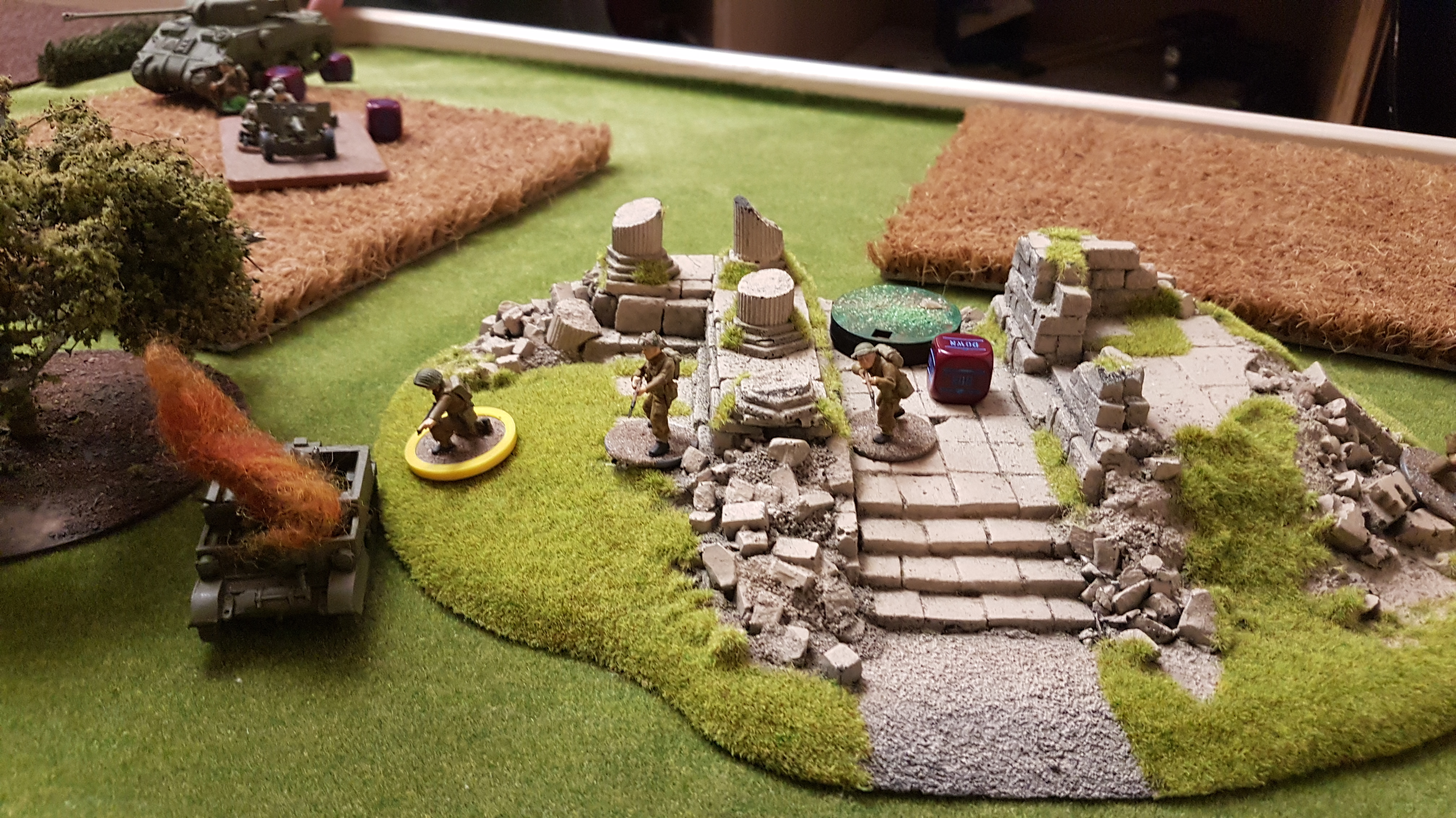 As the last dice are rolled the British manage to hold out and gain a significant victory against the Germans. 