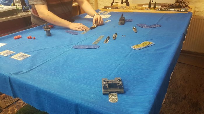 The British convoy beat of the German attack.