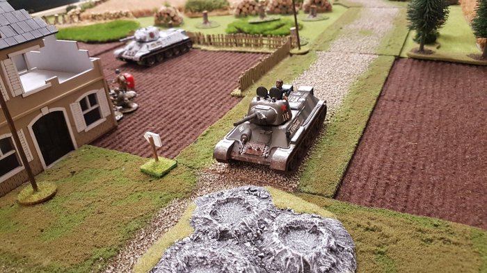 Colin's T34's advance.