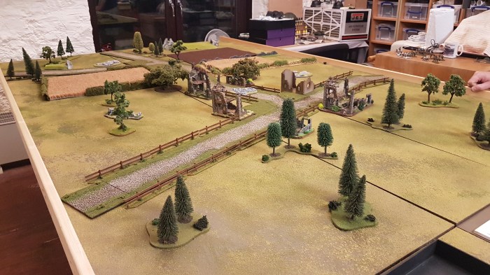 Table setup from the American side